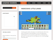 Tablet Screenshot of legenddiaries.com